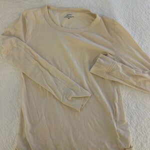 J. Crew Vintage Cotton Tee in Cream